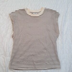 Pistola Marina Tee in Chestnut Stripe